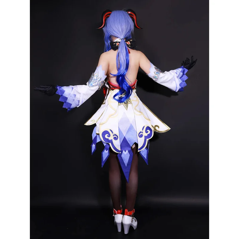 Genshin Impact Ganyu Cosplay Kostüm Erwachsene Karneval Uniform Perücke Anime Halloween Party Kostüme Maskerade Frauen Spiel