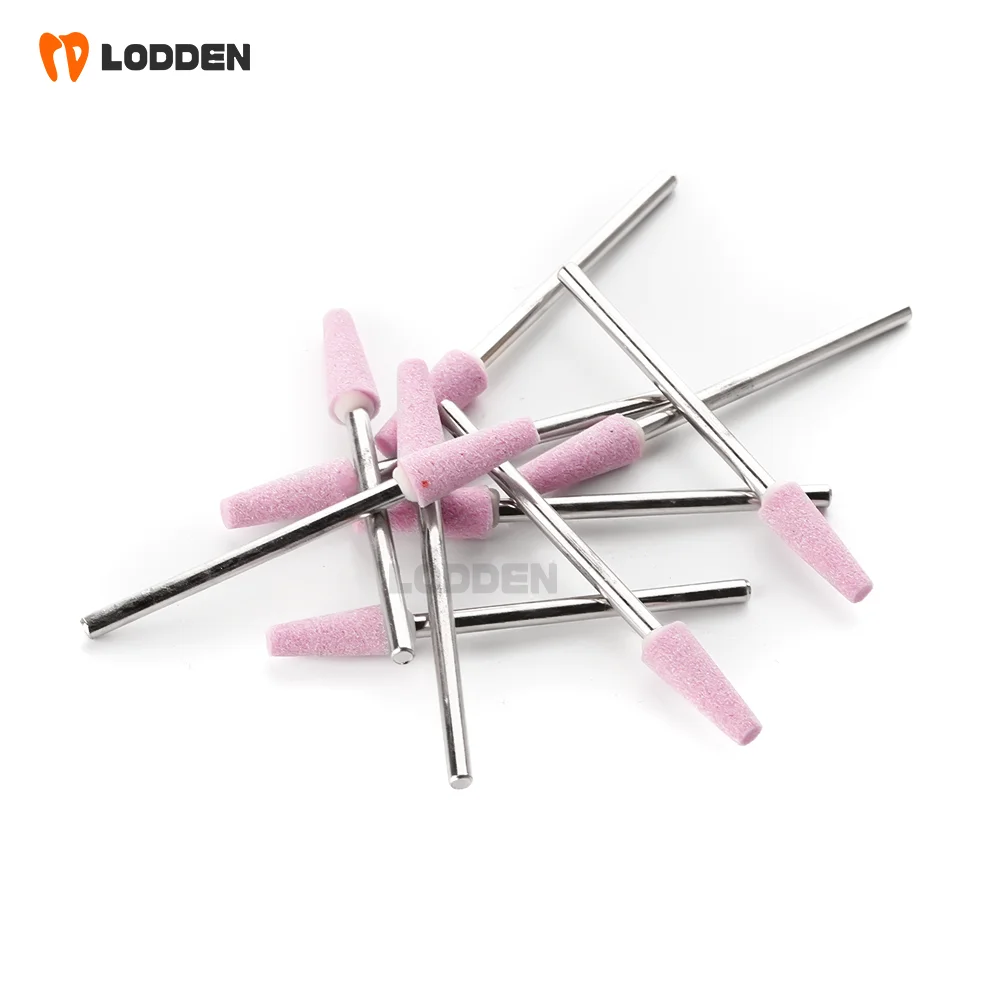 100 Pcs Dental Pink Stone HP Medium For Metal Alloy Grind Polish Drill Tools Low Quality Dental Lab CE