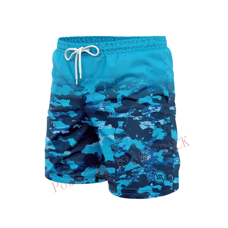 Pantalon de plage coloré pour homme, short de surf et de natation, short d'eau RT, impression numérique, été