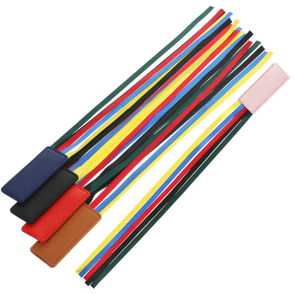 5 Pcs Webbing Belt Ribbon Bookmark Reusable Page Marker Markers Students Man