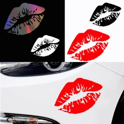 Kiss Lip Car Sticker Car Body Windows Bumper Windshield Motorcycle Helmet Truck Vehicles Automobiles Decoration Accessories