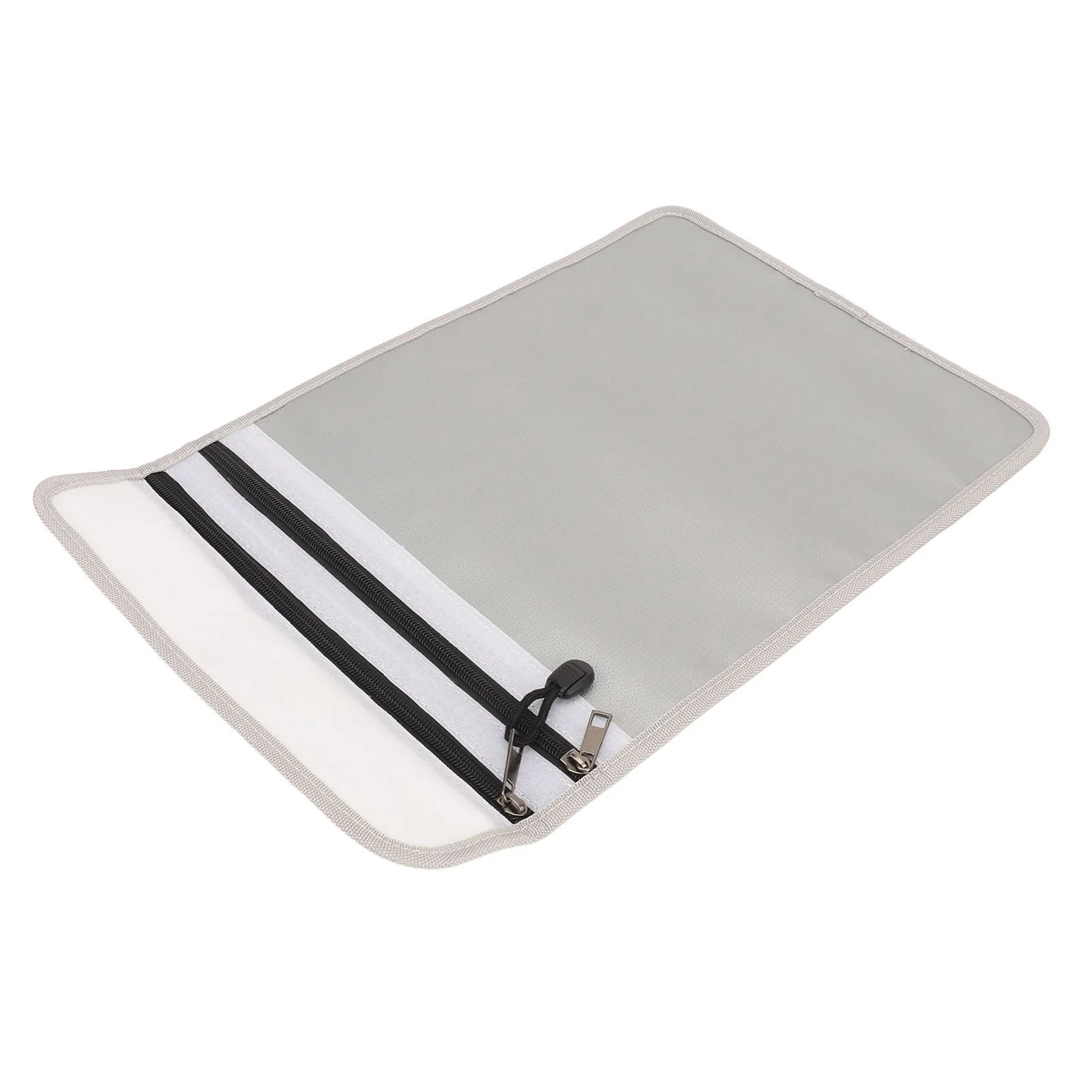 Pochette porte document ignifuge 2000 ° F Bande réfléchissante pour sac d'argent ignifuge, grande capacité avec 2 objets de valeur