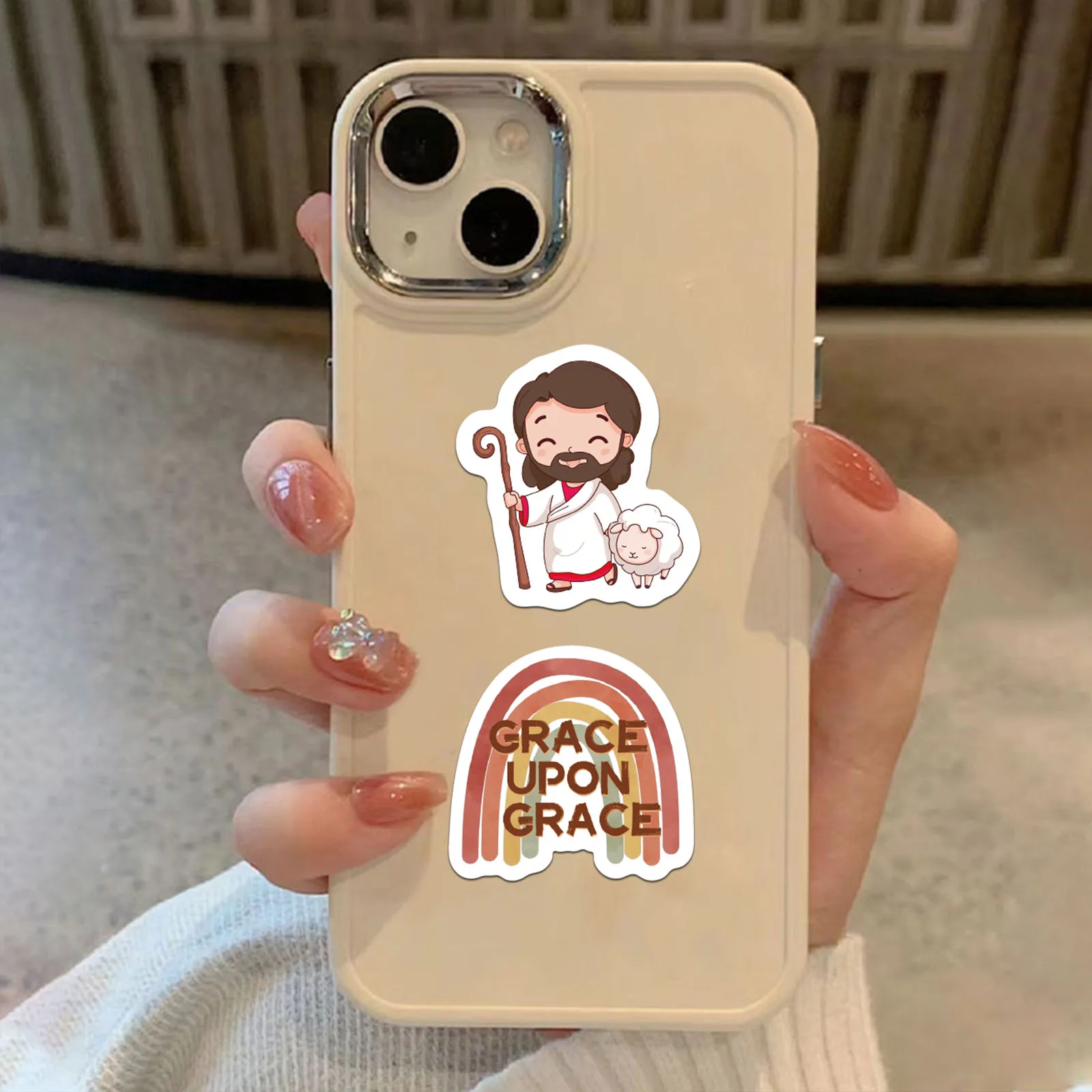 500/1000PCS Jesus Stickers Exquisite Account Materials Phone Cases Laptop Suitcases Water Cups Waterproof Stickers