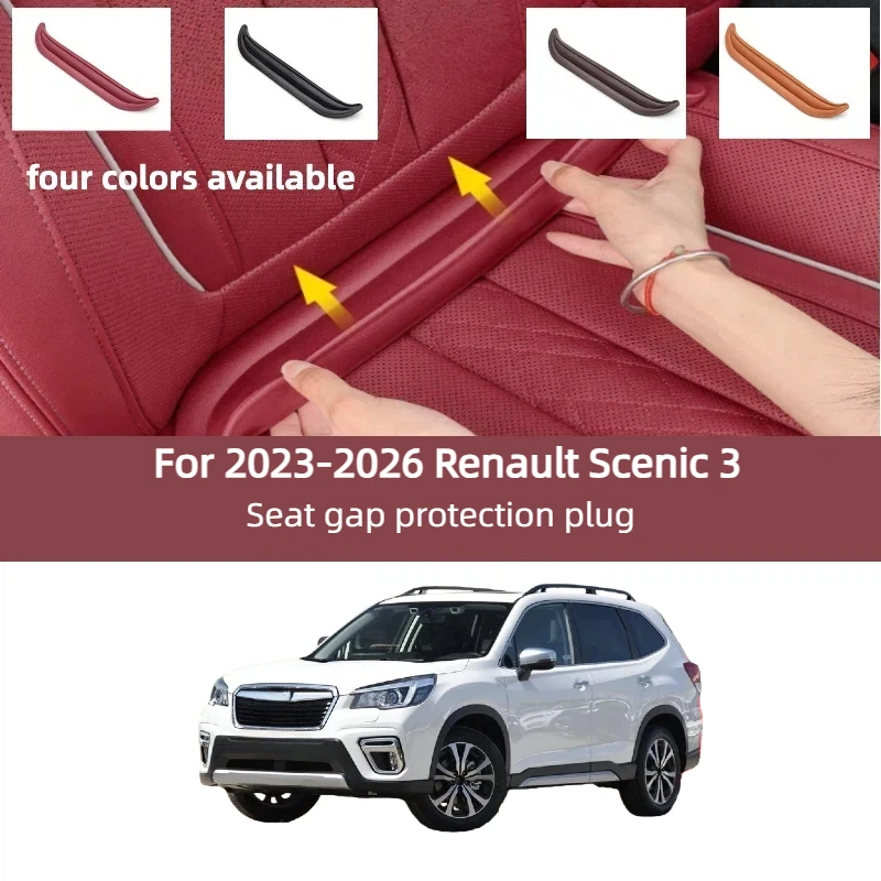 

For 2023-2026 Renault Scenic 3 Car Seat Gap Filler Elastic Plug-in Strip Universal Anti-Drop Crevice Blocker
