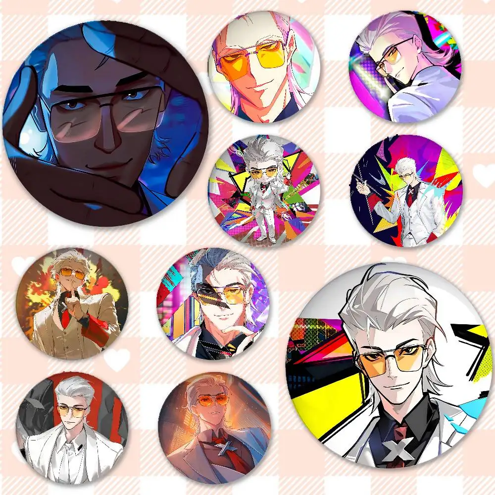 ليكون بطل X مانغا شارات الطرفية التلبيب دبابيس صفيح بروش مستدير لحقيبة الكتف اكسسوارات هدايا تذكارية