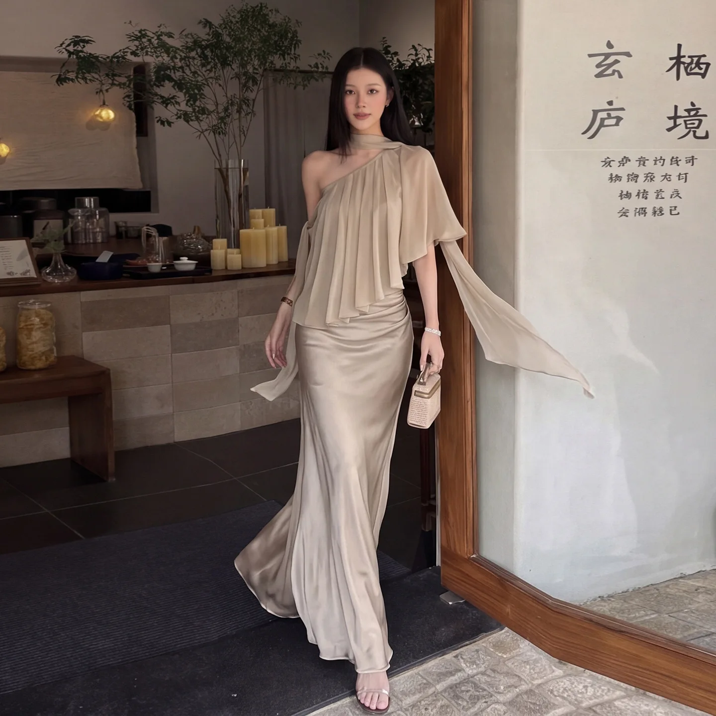 Sexy Off Shoulder Blouse Top & Skirt Matching Set Woman Summer Fashion Ruched Bodycon Evening Dress Sets