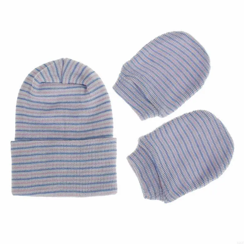 

E06F Fashion Autumn Winter Hat Gloves Sets Child's Hat Suit Knitted Cap Gifts