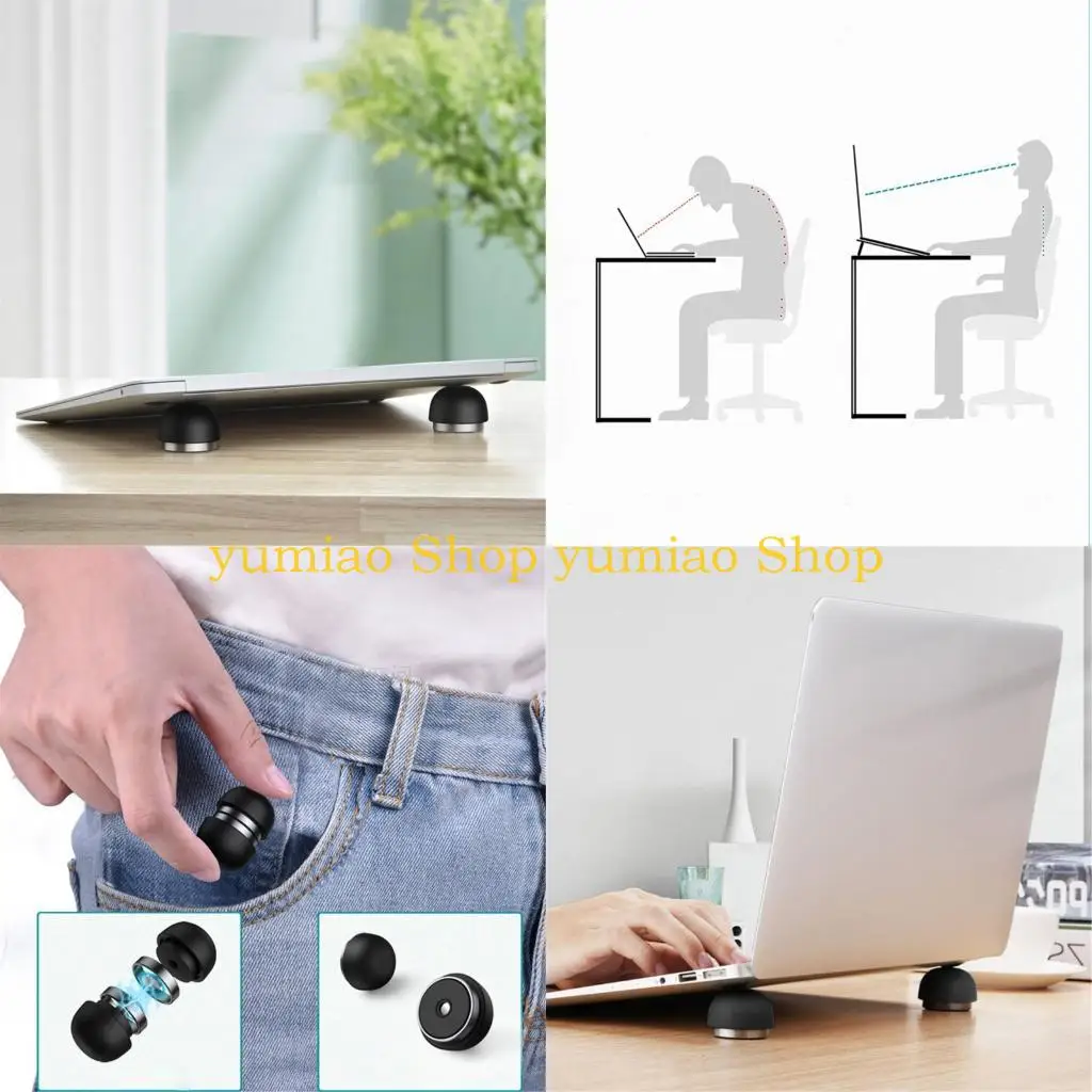 

587B Space Saving Computer Bracket With Mushroom Cooling Stand Desk Holder
