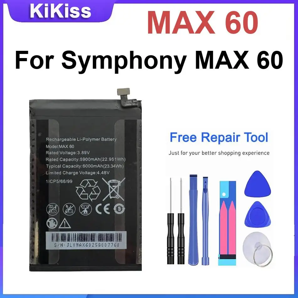 

Mobile phone Battery For Symphony MAX 60,MAX 60 Li-ion Polymer Batteries