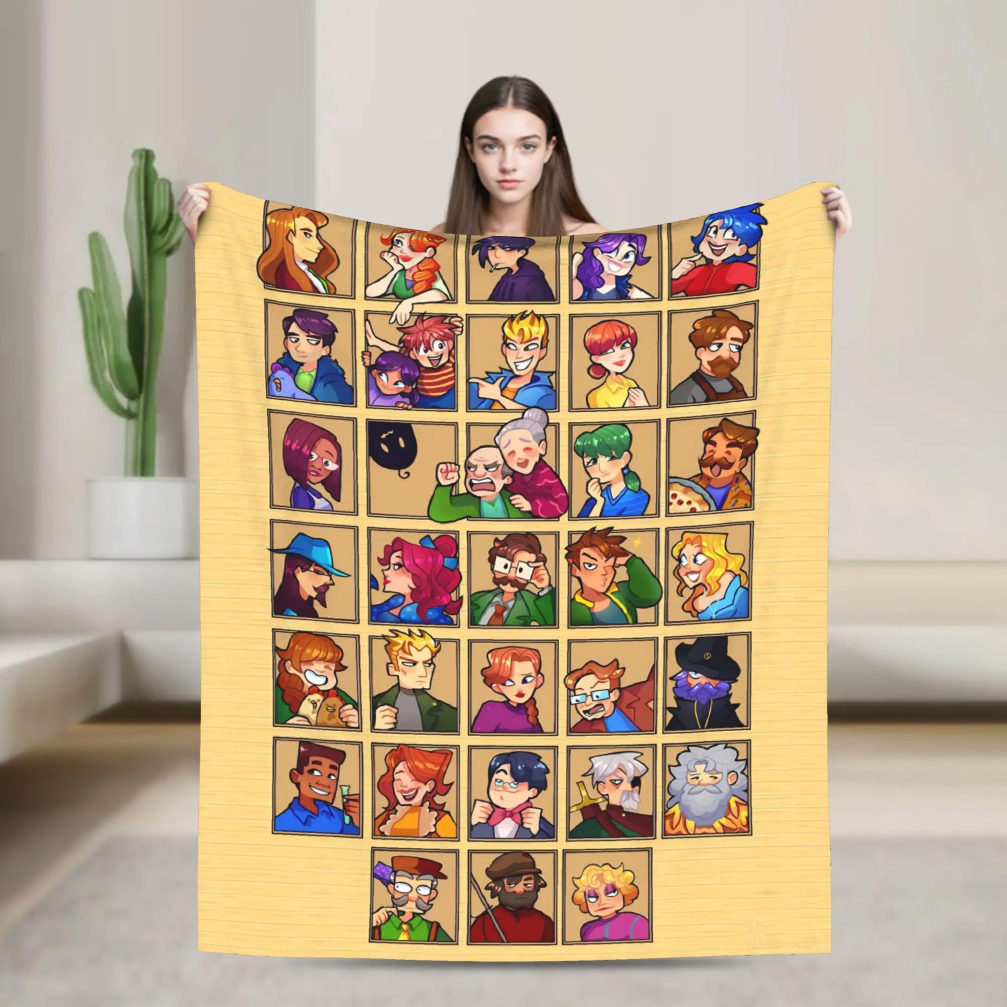 

Stardew Valley Animals Chicken Blanket Quality Soft Throw Blanket Winter Camping Outdoor Fashion Bedspread