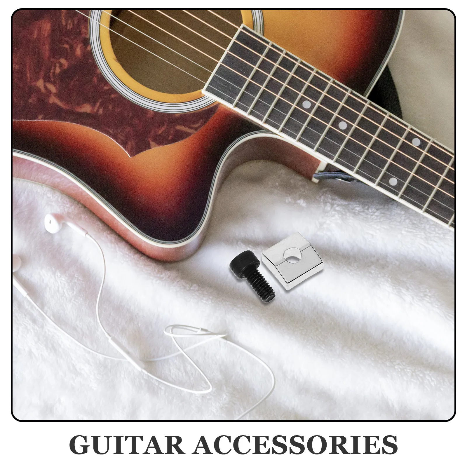 Electric Guitar String Retainer Set Zinc Alloy String Press Guide for Stable Tuning Replacement Accessory