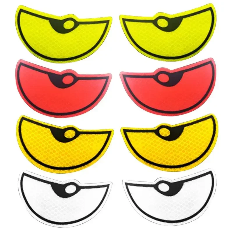 2pcs/Set Reflective Car Stickers Motorbike Helmet Improve Your Vehicle's Visibility And Safety With Devil Eye Stickers