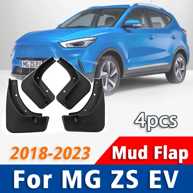 

FOR MG ZS EV 2018 2019 2020 2021 22023 Front Rear 4pcs Mudguards Fender Mudflaps Car Accessories Mud Flap Guard Splash Mudguard