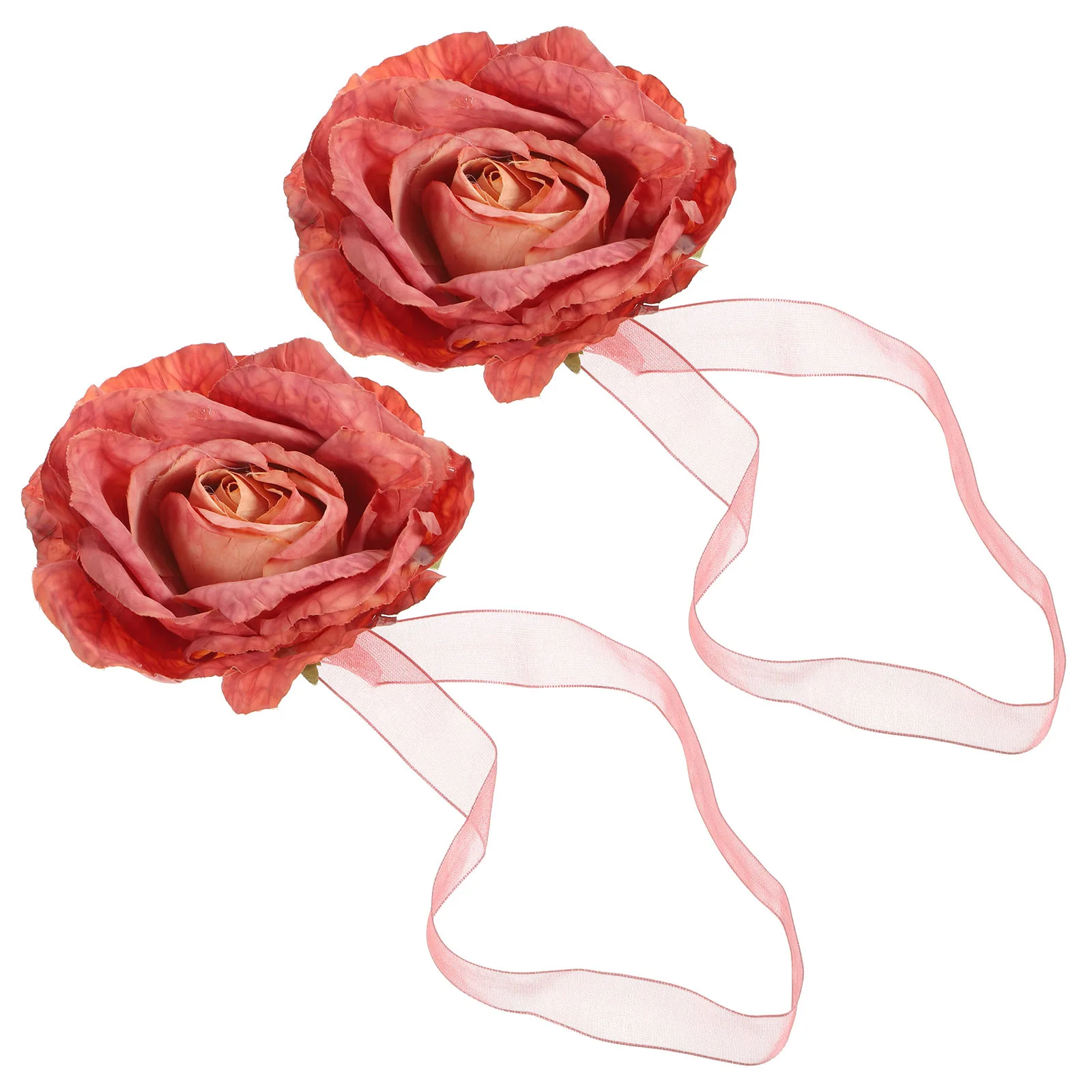 

2Pcs Cloth Flower Curtain Tiebacks Delicate Decor for Bedroom Living Room Kitchen Dinning Bathroom Easy to Tie on Wall Hook