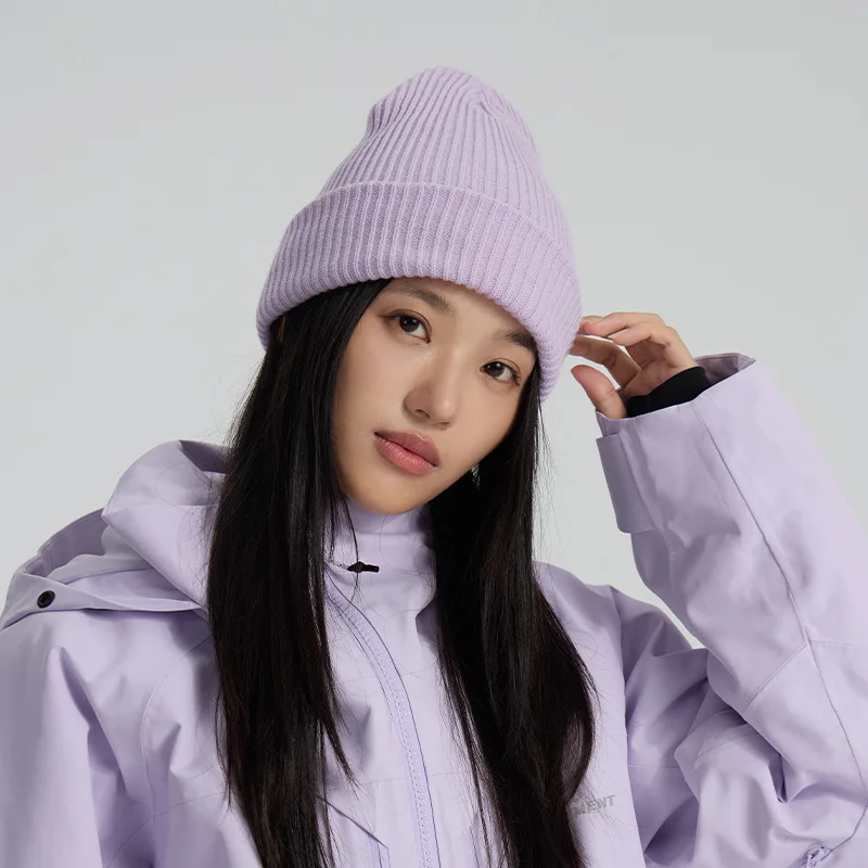 2025 Gorro de invierno de punto cálido Gorro de lana versátil unisex para esquiar al aire libre y otras actividades de invierno
