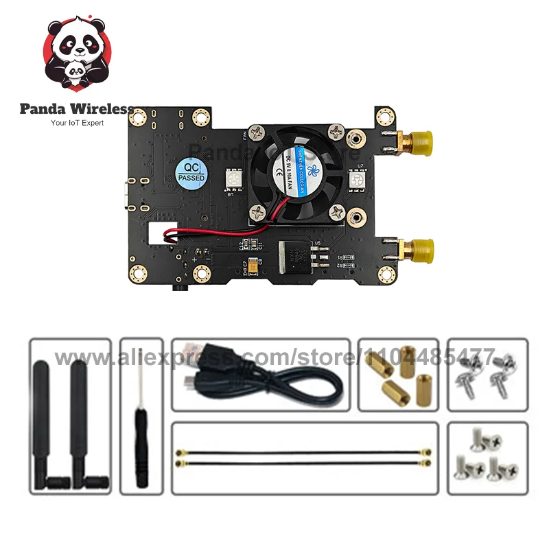 

Адаптер 4G MINI PCIe — USB TypeC, карта передачи HAT LTE с комплектом вентиляторной антенны для модуля SIM7600G-H EP06-E EC25 LM960 ME909s-120