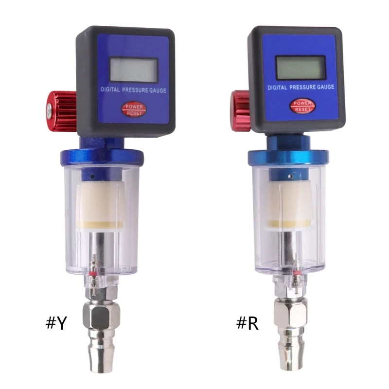 

M17D Digital Airflows Regulator And Water Trap Filter For Paint Sprayers 1/4in Thread