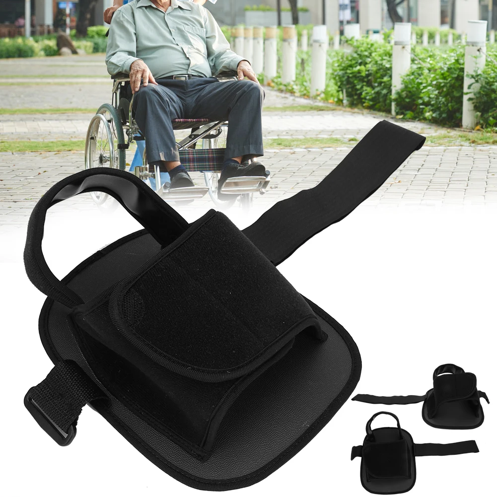 Wheelchair Shoe Anti-Slip Safety Wheelchair Pedals Foot Rest for Elderly Patient Safety Footrests Fixed Strap Wear-Resistant