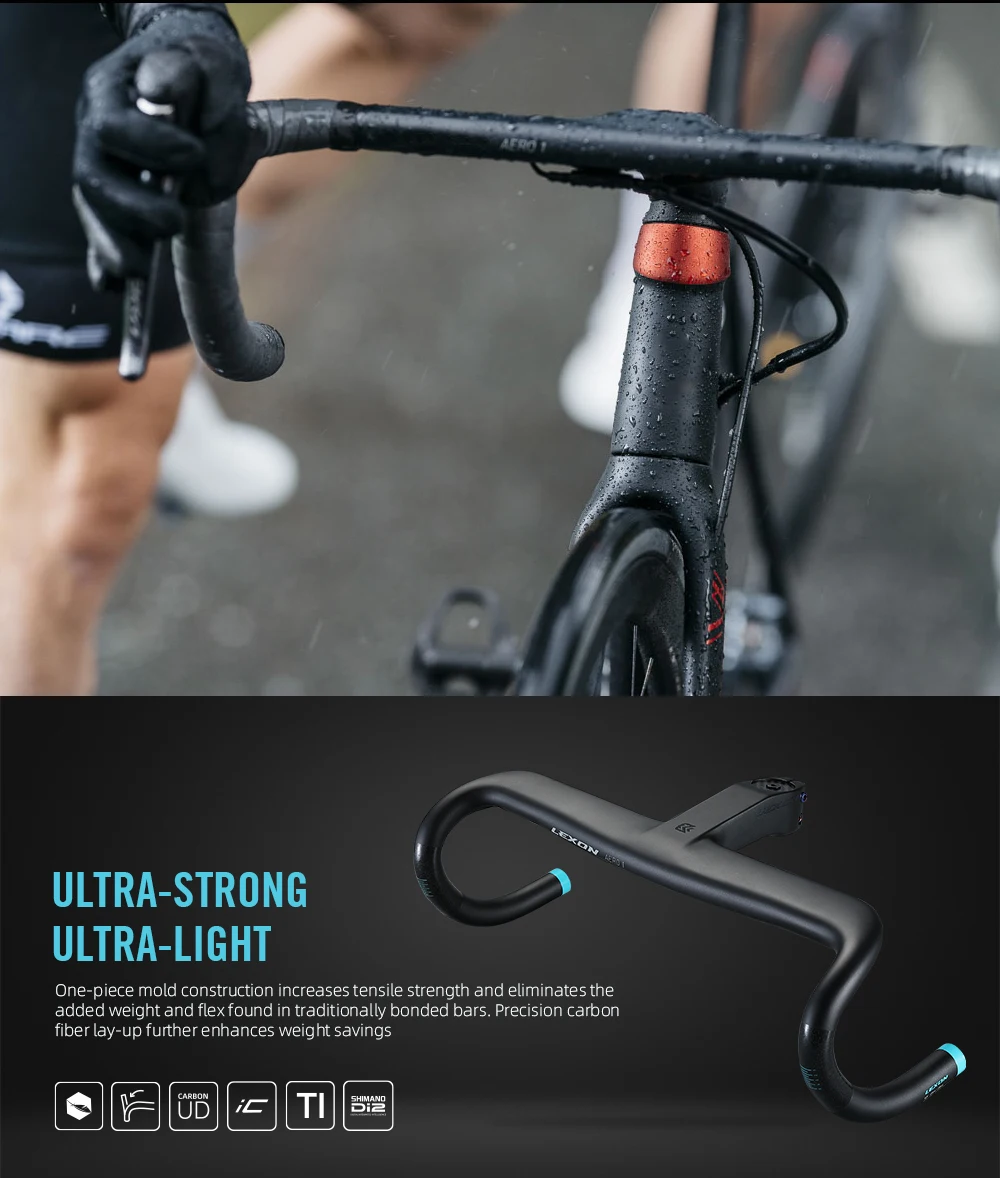 カーボンロードバイクハンドルバー,ステムスペーサー,一体型バイクバー