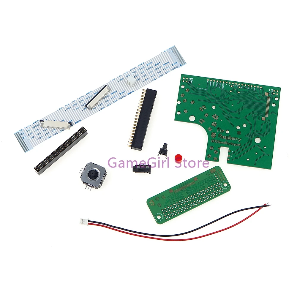 Kit de conector de cable de interruptor de placa PCB de 6 botones para Raspberry Pi GBZ para Gameboy GB Zero DMG-001, 1 ud.