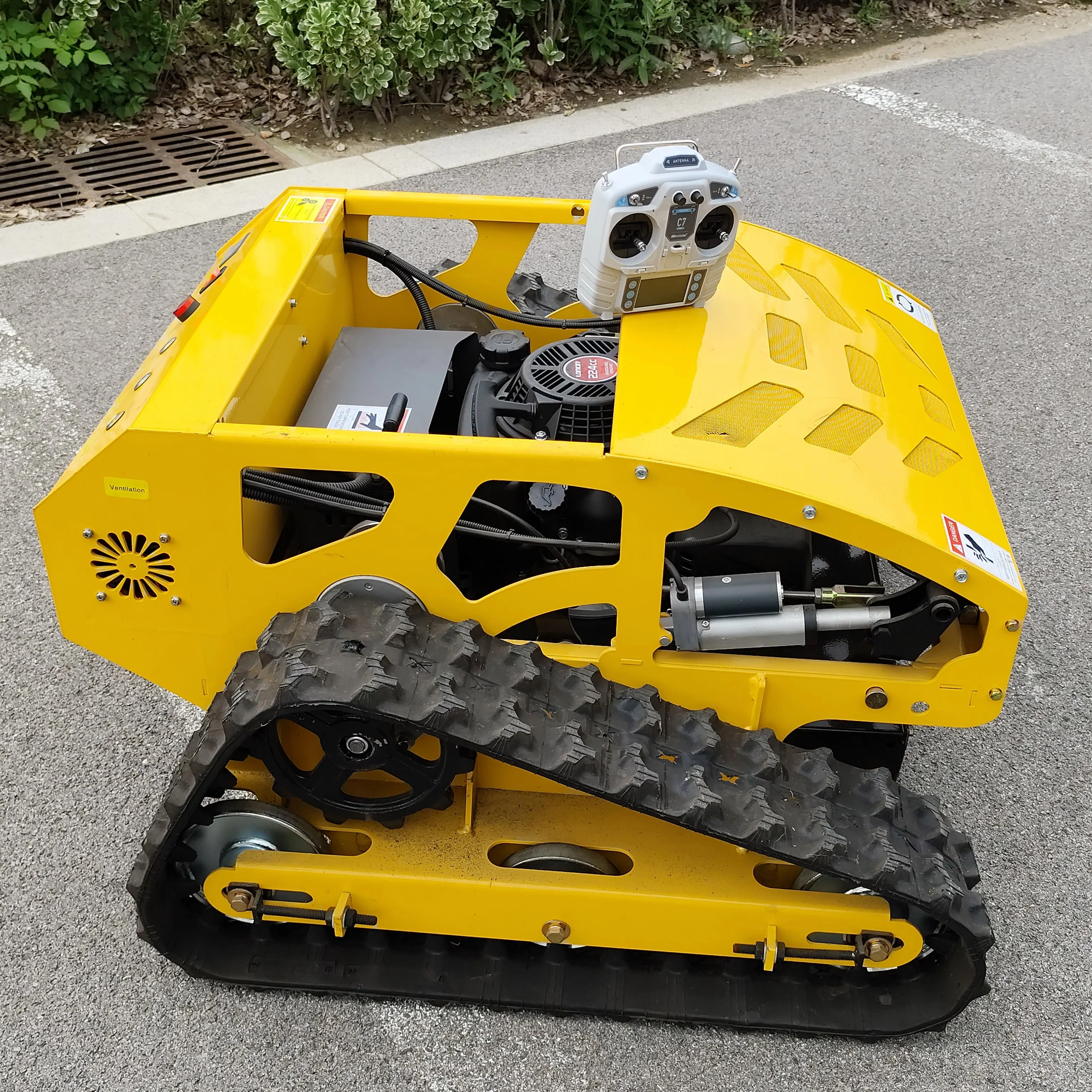 تحديث 9.5hp جزازة العشب الأوتوماتيكية التحكم عن بعد قاطع العشب الميداني آلة إزالة الأعشاب الضارة EPA #3