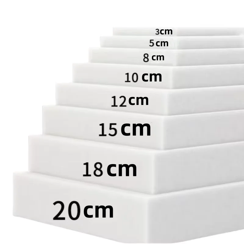 Custom High Density White Foam Bench Cushion Foam Upholstery Replacement Pad Window Cushions  Mattress Sofa Seat Cushion Foam