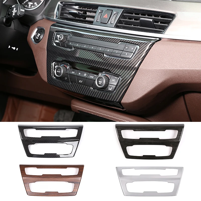 

4 Style Car Center Console CD Panel Decoration Cover Frame Trim Sticker for BMW X1 F48 X2 F47 2016-2022 Automobile Accessories