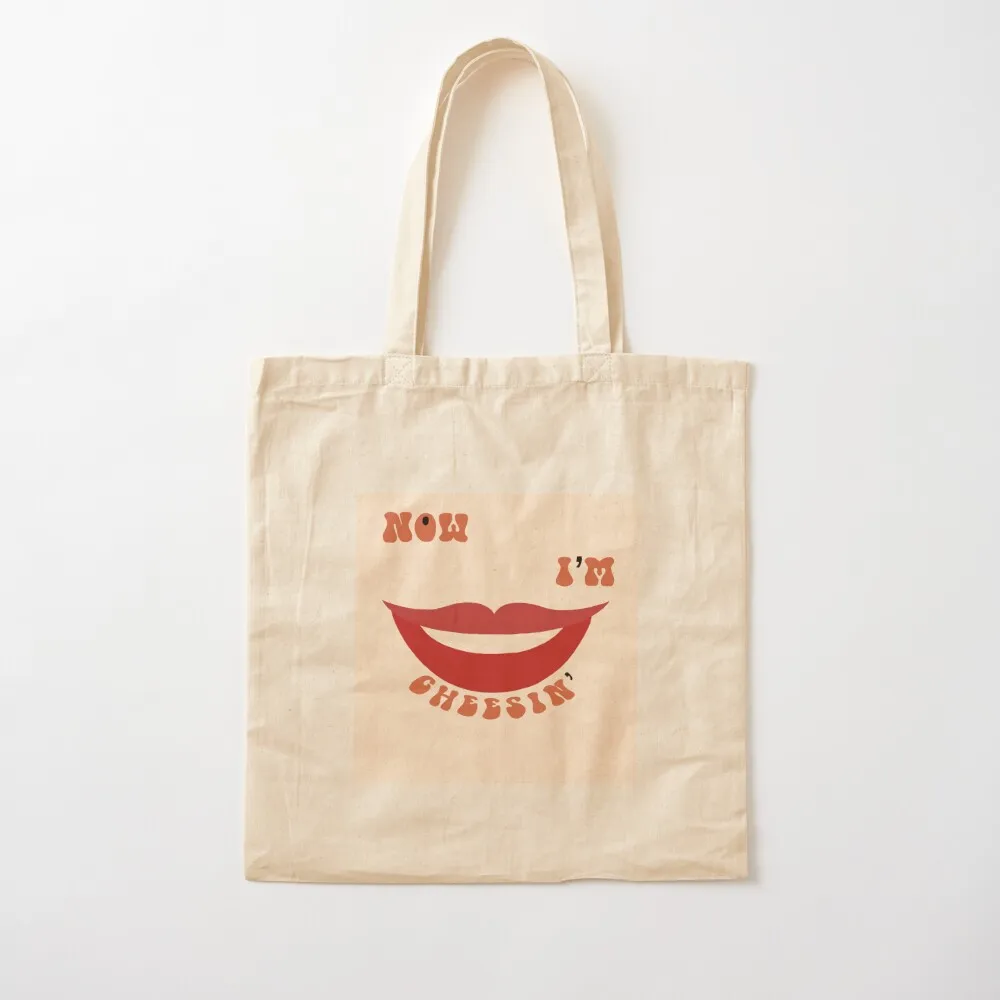 

Cheesin’ Smile Artwork Tote Bag tote men's canvas for beach shopper woman Canvas