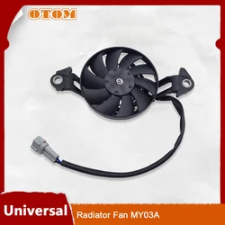 OTOM Motorcycle Cooling Fan Oil Cooler Engine Electric Radiator 12V 158mm Universal For KTM HONDA YAMAHA KAWASAKI SUZUKI GasGas