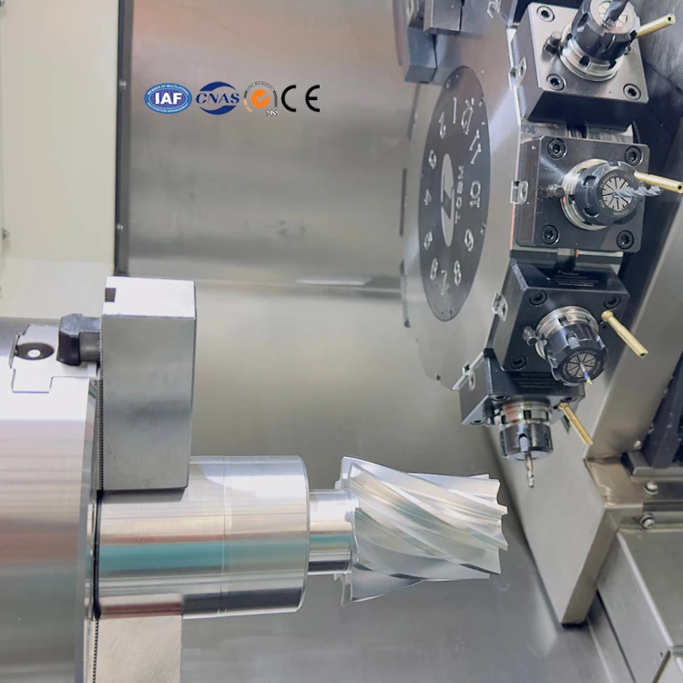 TCK50A Mini CNC Lathe Machine High Speed Slant Bed CNC Turning Center with Milling and Y Axis