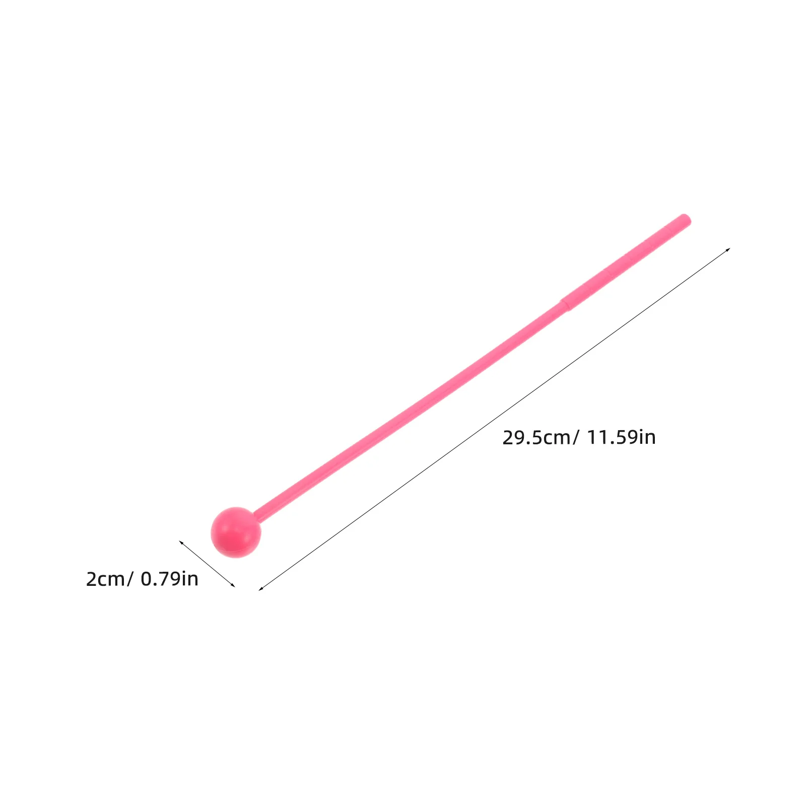 2 أزواج أورف مستوحاة إكسيليفون مطارق متوسطة الحجم مقبض بلاستيكي عصي قرع الملحقات الموسيقية غلوكنسبيل ماريمبا