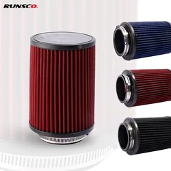 76MM High Flow Cold Cone Air Intake Filter 3inch Universal Car Air Filter Modification for Race Car