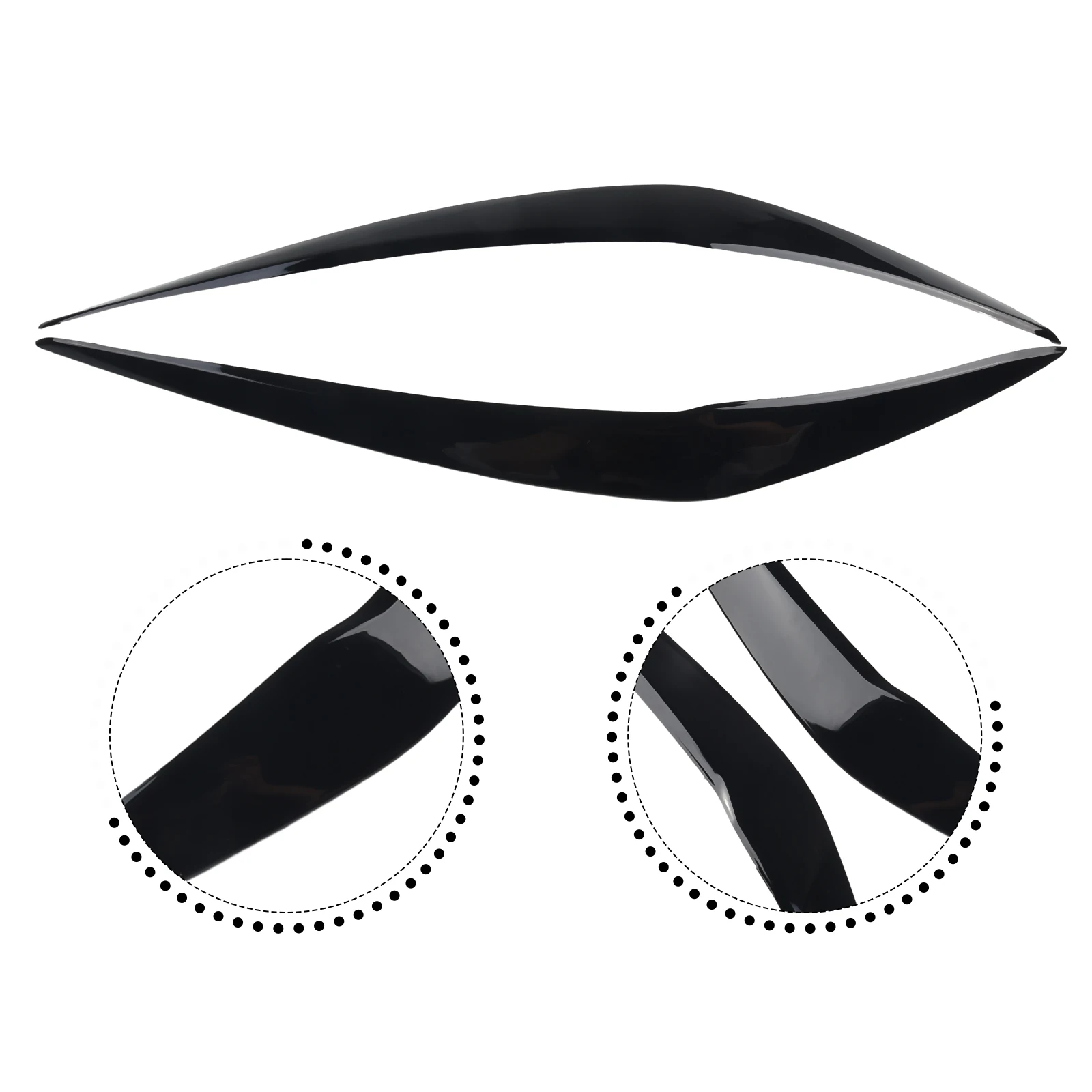 

Add a Stylish Touch with Gloss Black Headlight Cover For For For For BMW F20 LCI 116i 118i 120i 125i 128i Hatchback