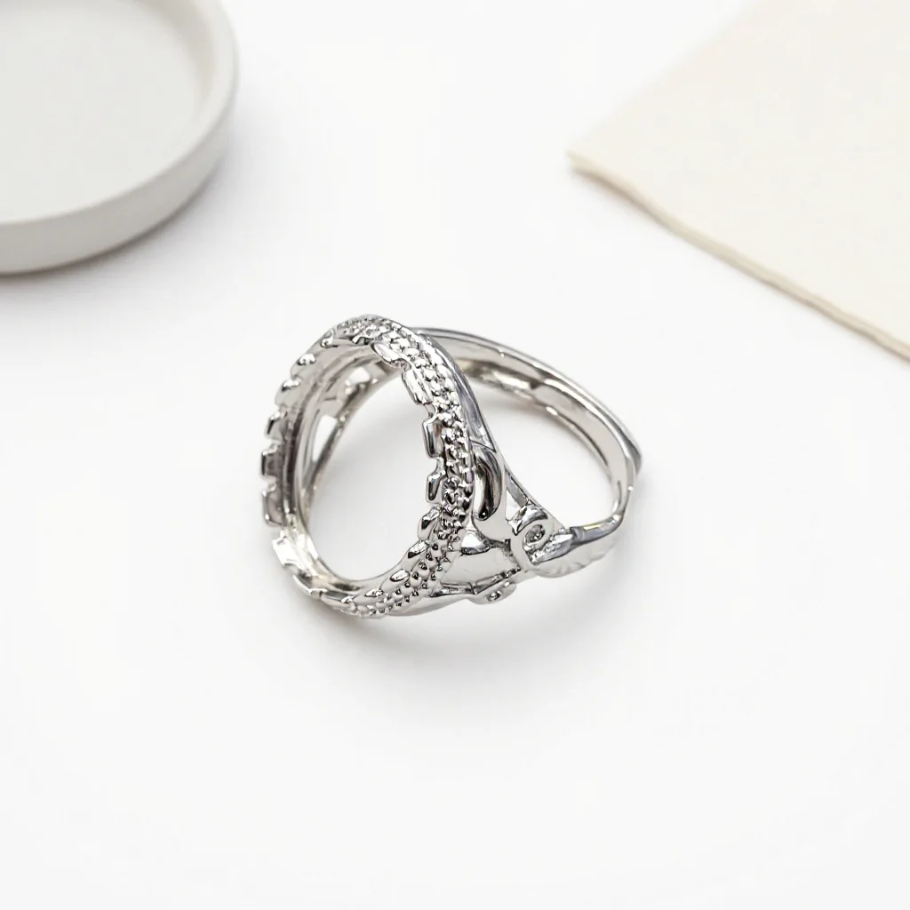 

2Pcs Adjustable Ring Base Blank Semi-bezel Set Ring Settings Brass Finger Ring Components for DIY Rings Jewelry Making