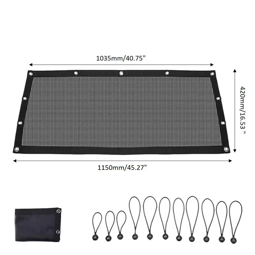 Soft Mesh Shade Net UTV Rear Window Net Sunshade Cover For Polaris RZR 570 800 1000 900 RZR XP Turbo 2015-2022