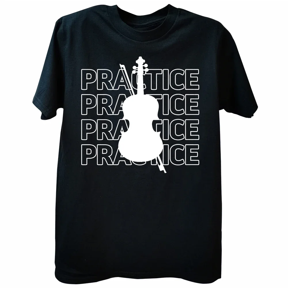 Streetwear Short Sleeve Birthday Gifts Summer Music T-shirt Mens Clothing Ling Ling Violin Practice 40 Hours A Day T Shirts