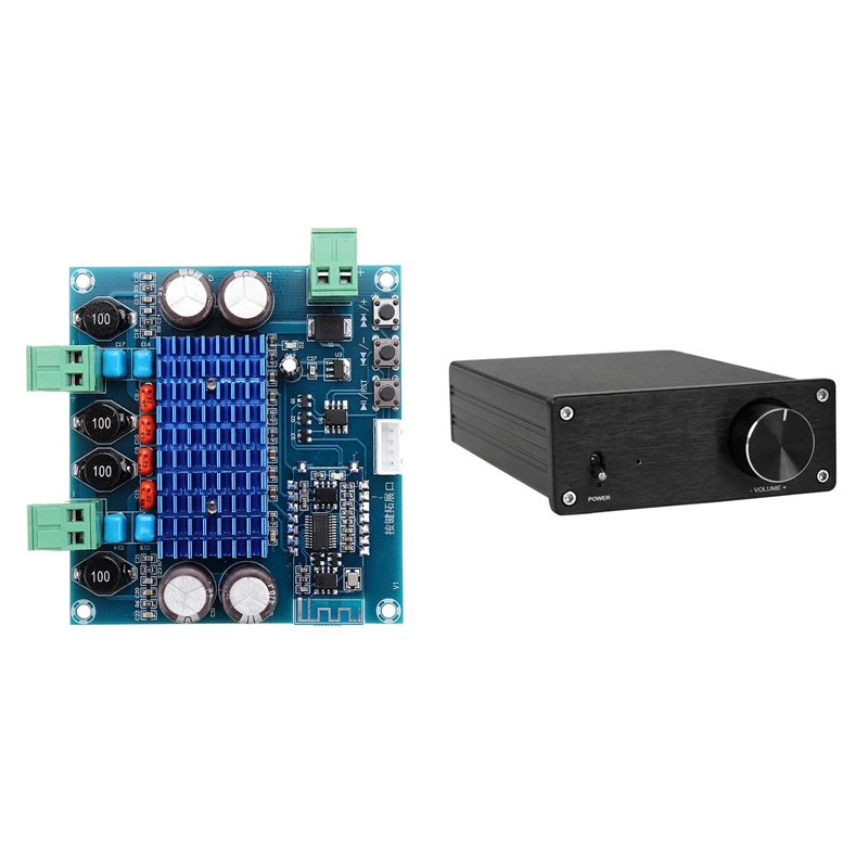 

ABGZ-2 Pcs Wireless Bluetooth 5.0 Digital Power Amplifier Board, XH-A308 & APTX QCC3008