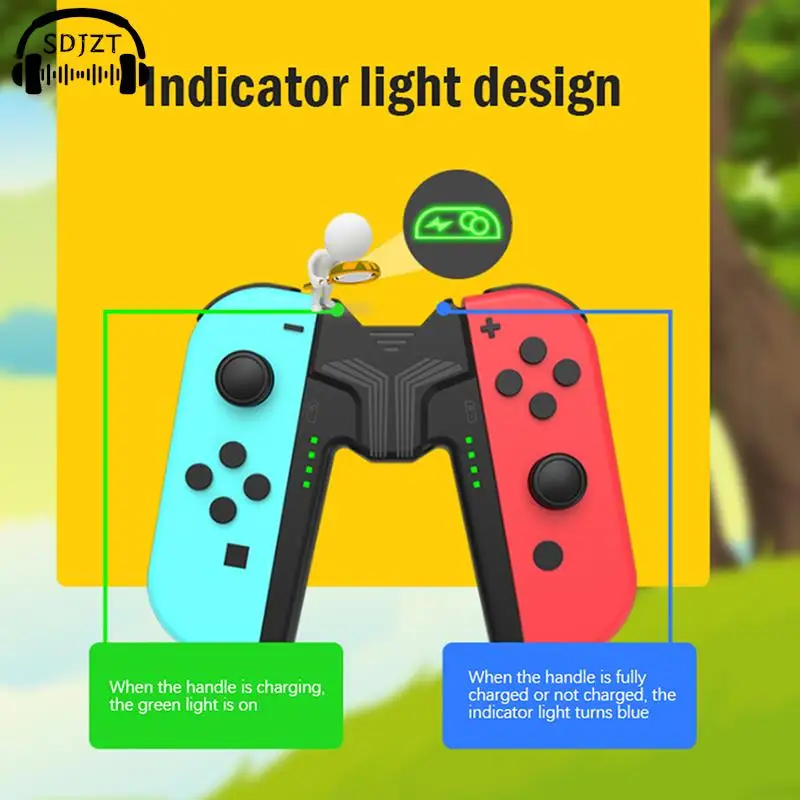 1 قطعة محطة شحن الألعاب قبضة مقبض تحكم ل نينتندو التبديل الفرح كون حامل (الفرح كون غير المدرجة)