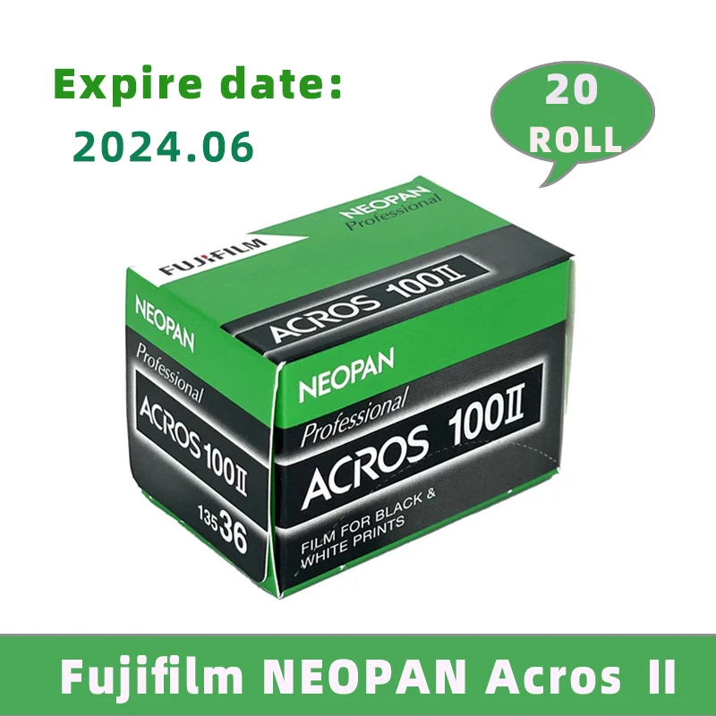 

20 Rolls Fujifilm NEOPAN Acros Ⅱ iso 100 Films 135mm Film for Black and White Prints Films