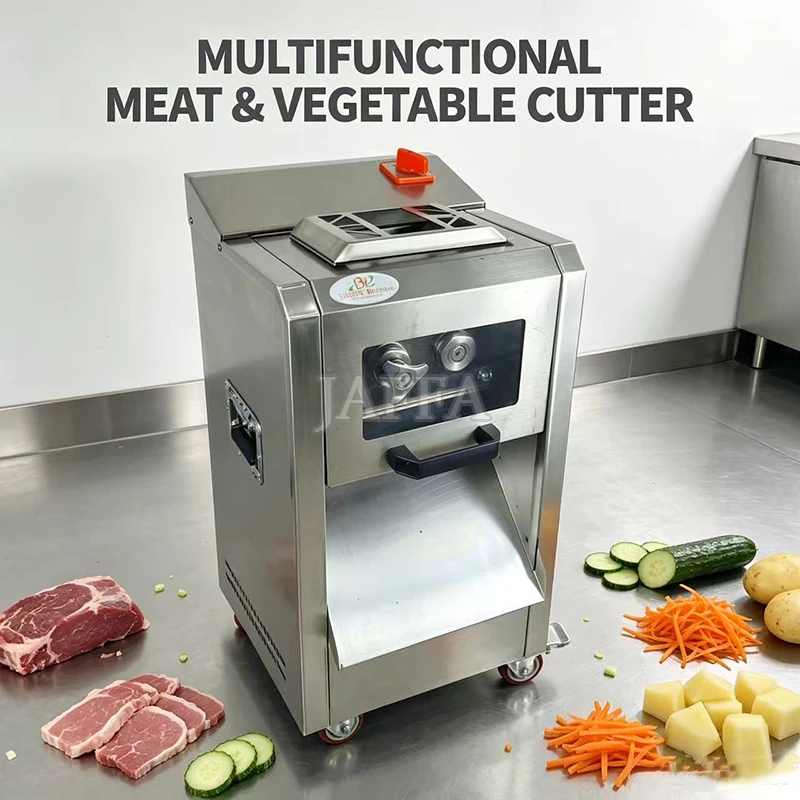 Meat Slicer Commercial Frozen Bone Cutting Machine Minced Lamb Bone Meat Cutter Chicken Duck Fish Ribs Lamb Cutting Kitchen Tool