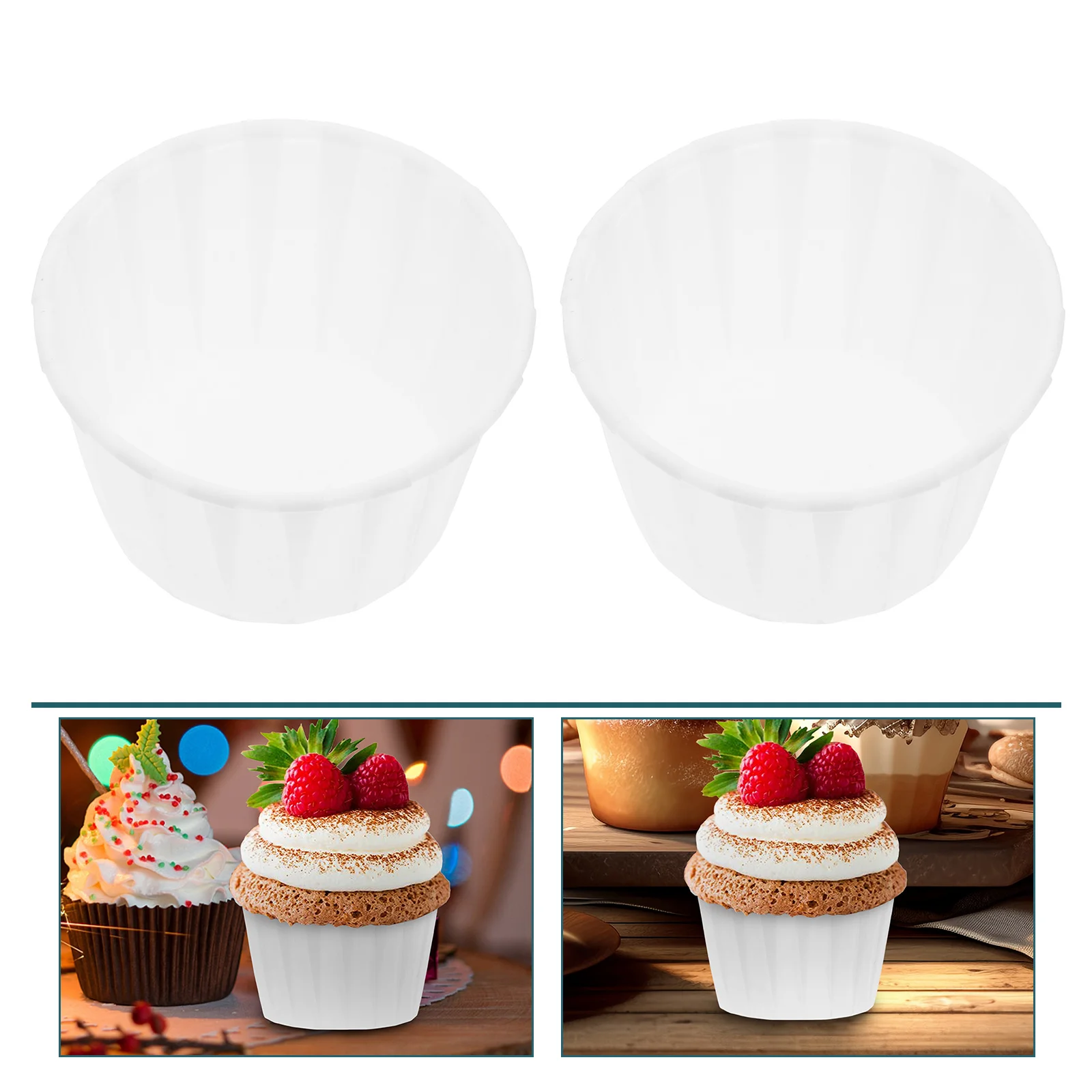 

50 Pcs Baking Cups Cupcake Curling Mold Convenient Liner Household Paper Holder