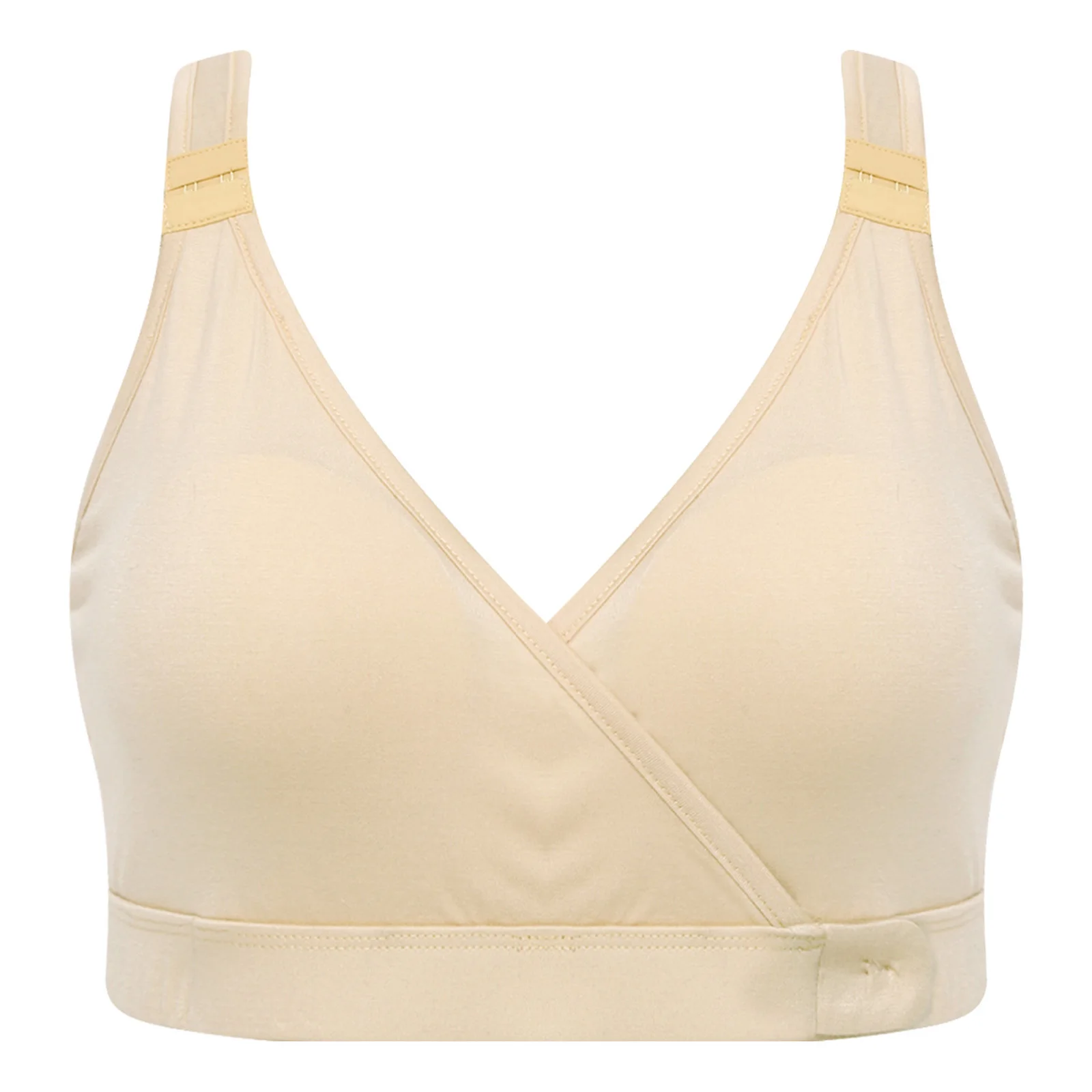 

Adaptive Bra Tank Top for Women Wrap Front No Wire Removable Pads Adjustable Shoulder Strap Nursing Underwear Lactation Elderly