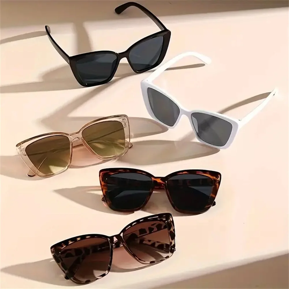 

INS Vintage Cat Eye Sunglasses New Women Big Square Frame Sun Glasses Fashion Men Goggles Sports UV400 Eyewear