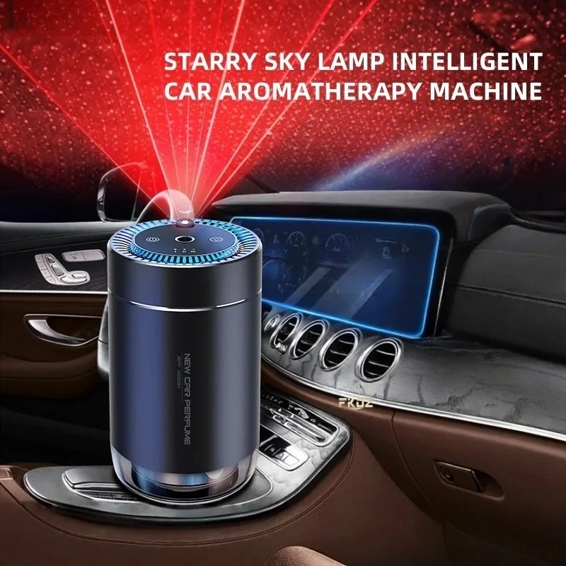 Portable Car Starry Sky Light Intelligent Aromatherapy Machine Starry Sky Top Humidifier For Light Fragrance And Odor Removal