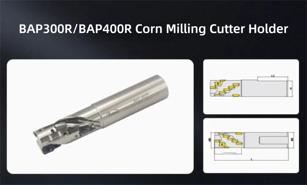 Präzisions-Schaftfräser BAP300R BAP400R Spiralfräser für Grobbearbeitung AP1135 AP1604 Hardware-Drehmaschinen-Werkzeughalter CNC-Teile – Detail 1