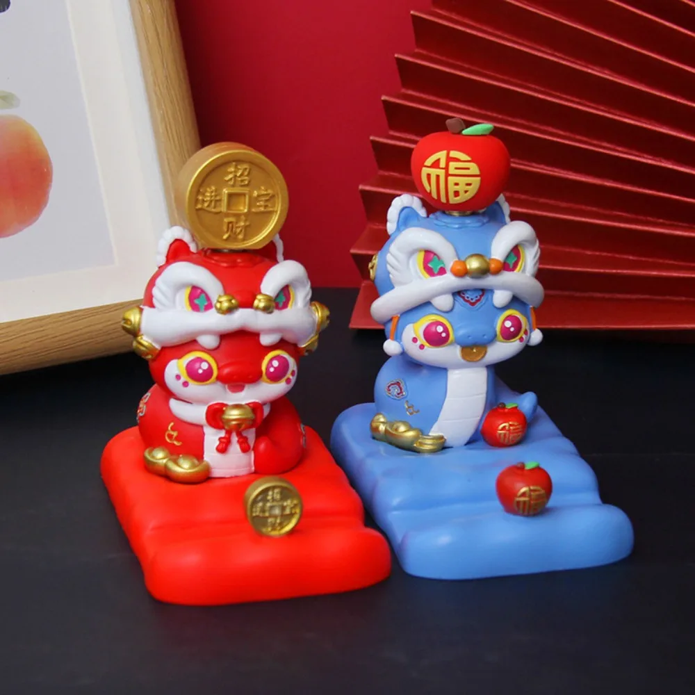 

Zodiac Snake Cartoon Snake Figurine Figurine Resin Craft Mobile Phone Stand Slot Design Creative Snake Phone Holder Home Decor