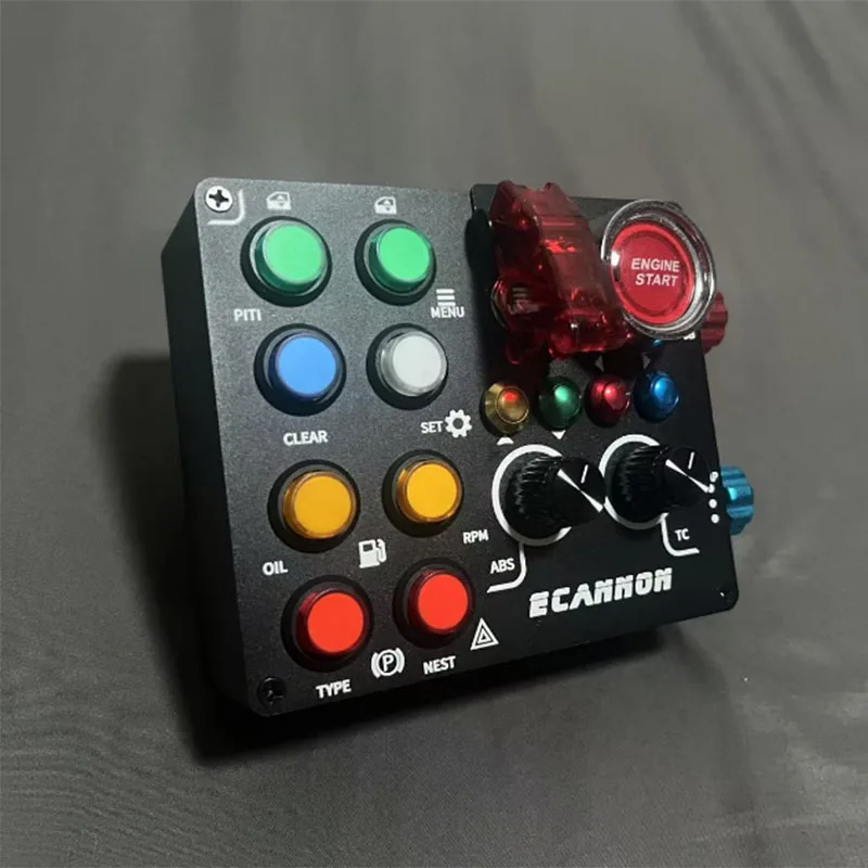 ECBOX1 Alüminyum Alaşımlı Yarış Kontrol Kutusu Yarış Merkezi Kontrol Kutusu Simagic Thrustmaster Fanatec Logitech g29 Yarış Oyunları