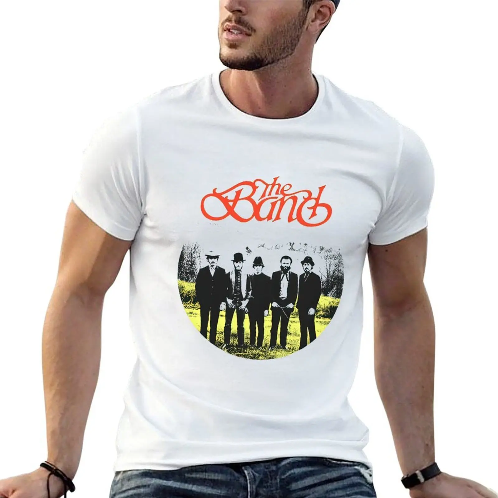 Group Photo Landscape Design Tie Dye T-Shirt cotton tshirt 100% anime t shirts for man funny t shirts cotton T-shirt