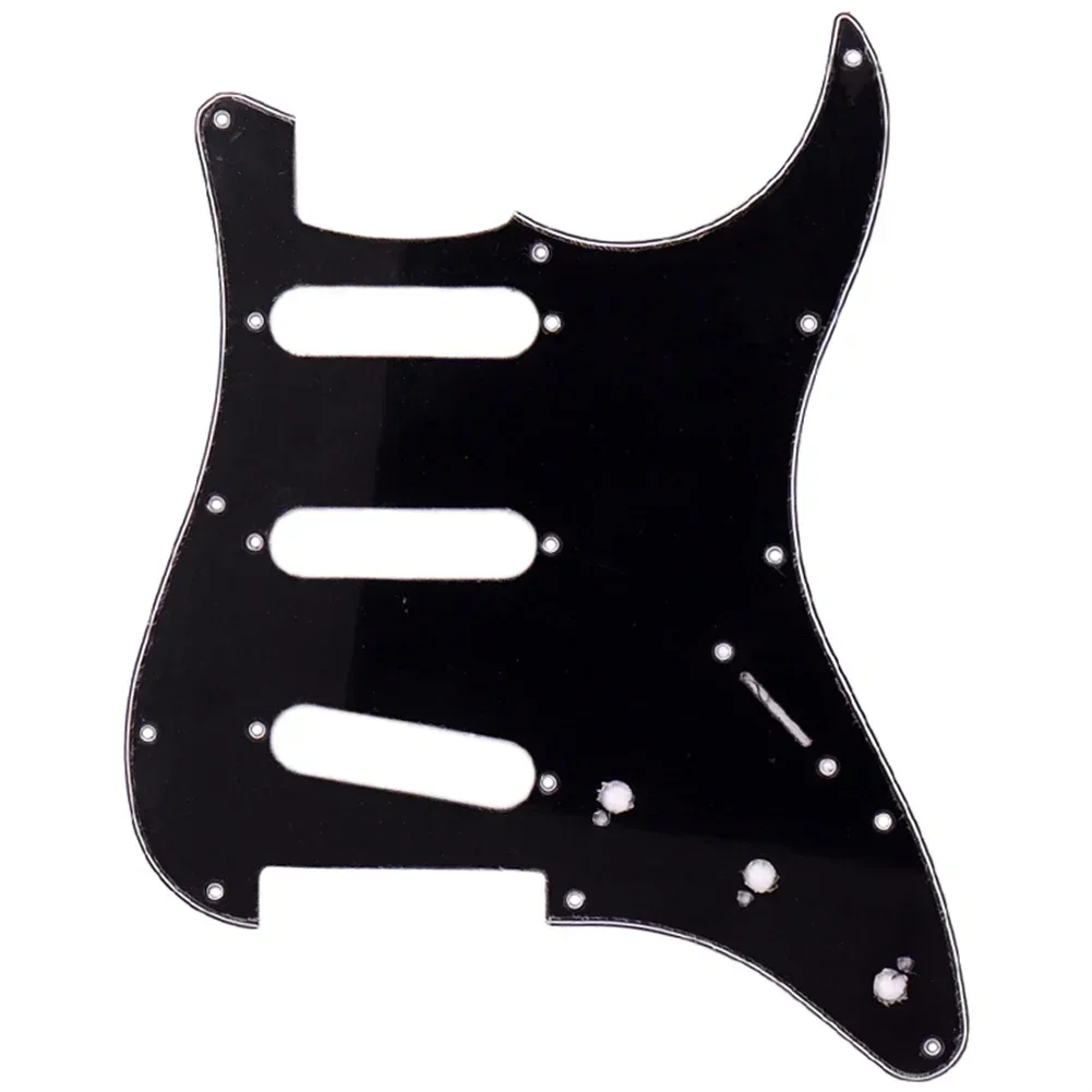 Peças de reposição Scratch Plate Guitar Pickguard, Guitarras Strat, SSS, 11 furos, Peças de reposição