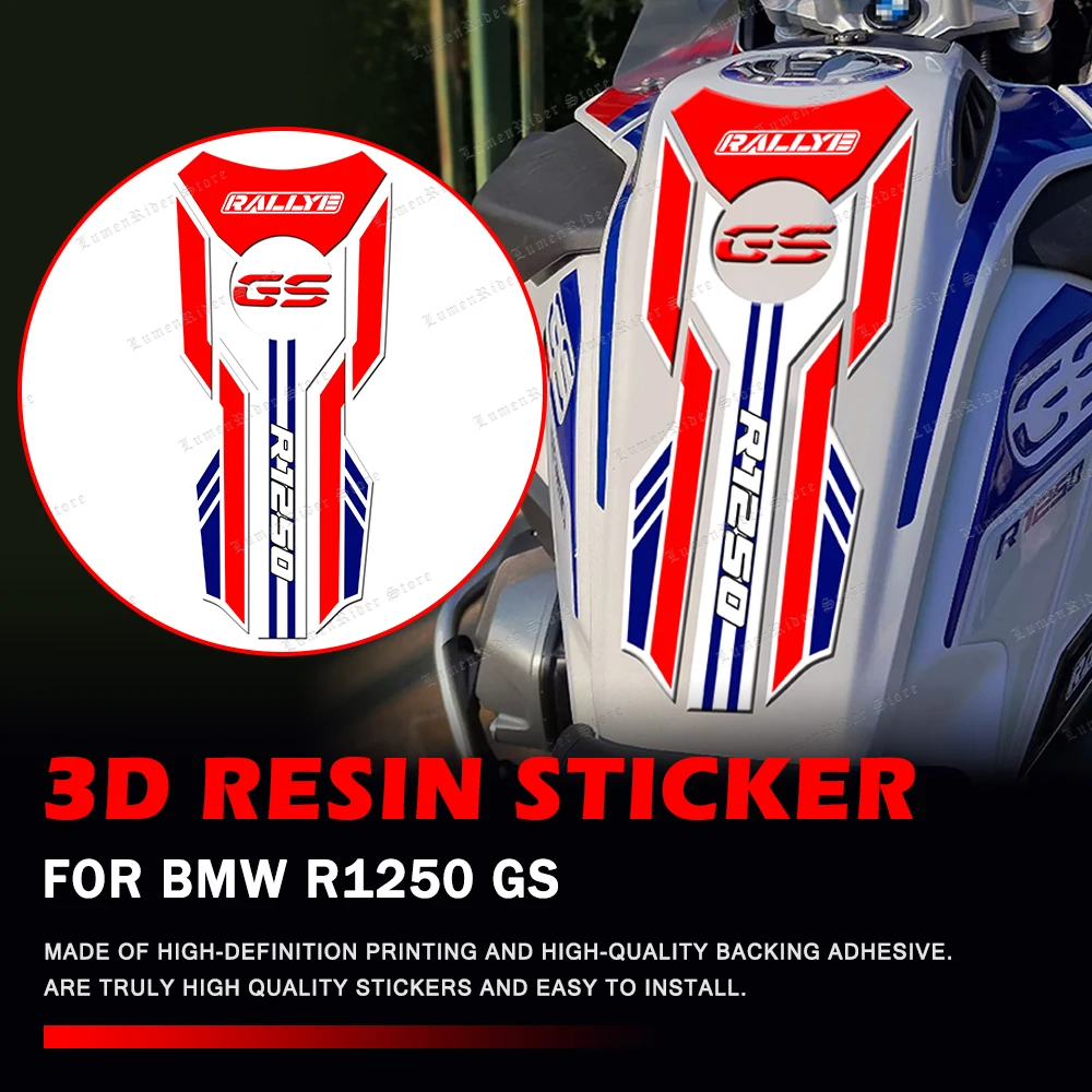 For BMW R1250GS R 1250 GS ADVENTURE Rallye 2024 Motorcycle 3D Epoxy Resin Protection Tank Pad Sticker Kit